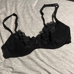 Victoria's Secret Black Lace Underwire Bra